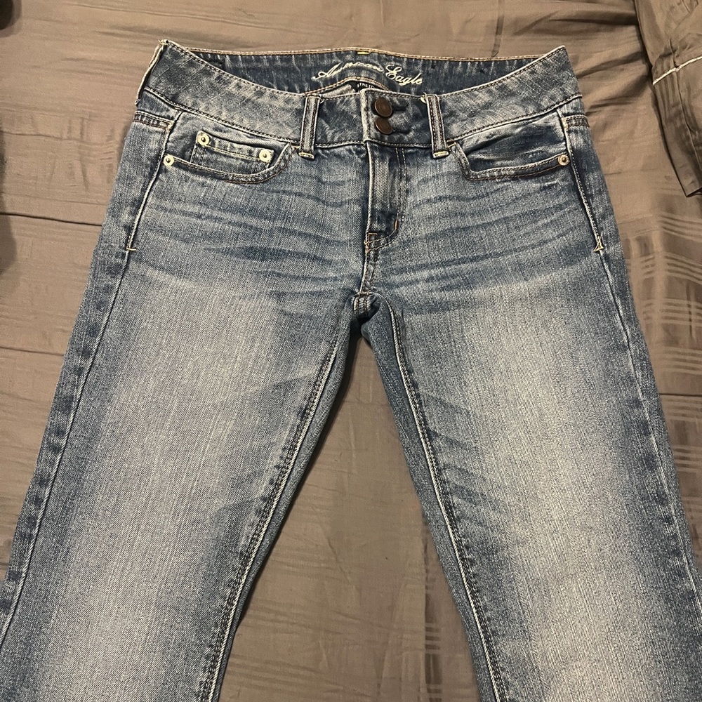 American Eagle Outfitters Light Blue Straight Leg Jeans *vintage